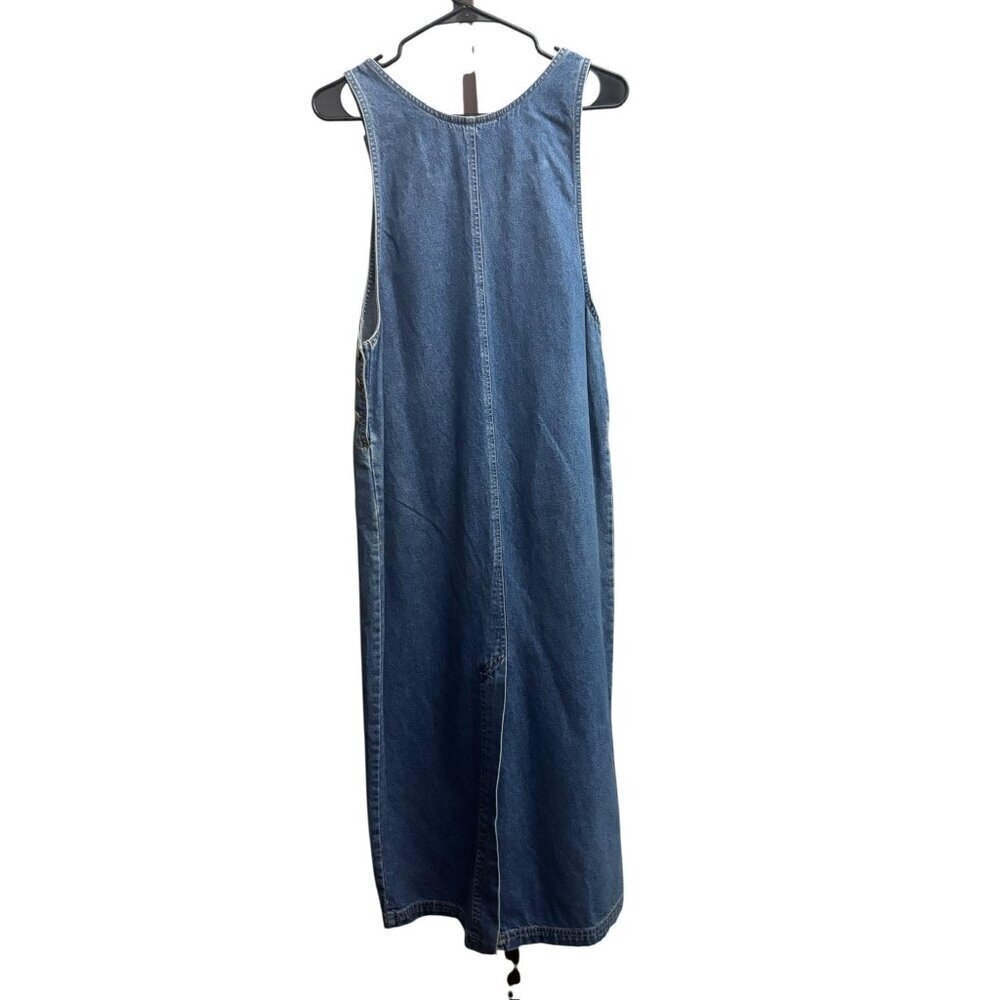 True Blue Women's Long Jean Dress - Picture 3 of 6